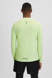 Reiss Iced Citrus Yellow Kash Castore Performance Long Sleeve Top - Image 5 of 9