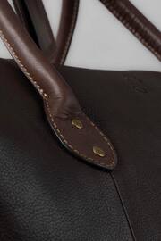 Lakeland Leather Kelsick Leather Brown Holdall - Image 6 of 9