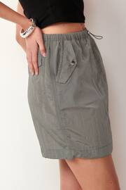 Silver Cargo Mini Skirt - Image 4 of 6