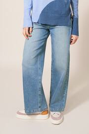 White Stuff Blue/White Wide Leg Sadie Jeans - Image 1 of 8