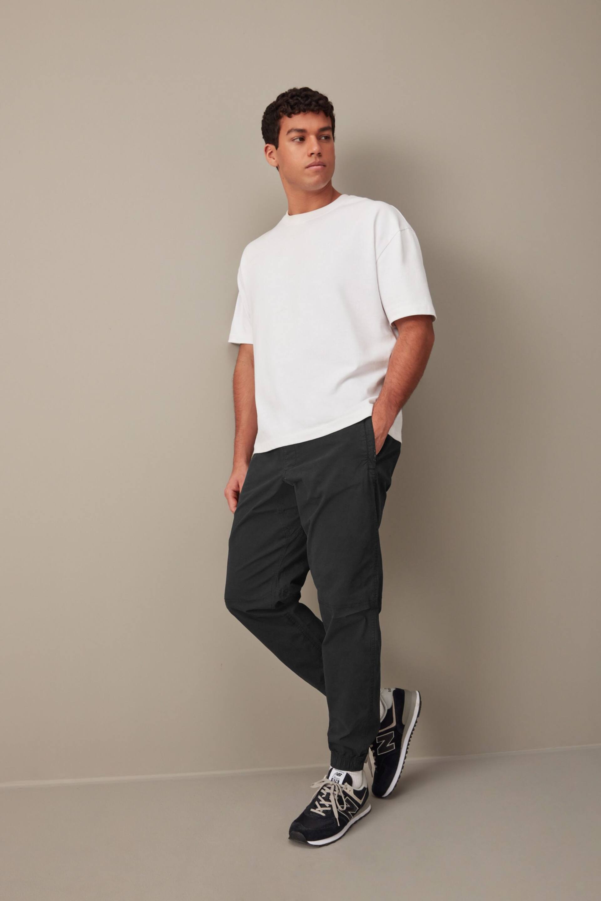 Black Stretch Utility Jogger Trousers - Image 3 of 14