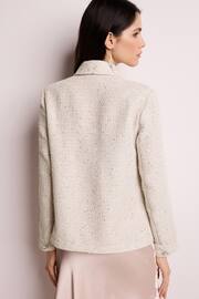 Neutral Boucle Sequin Shacket - Image 3 of 6