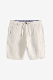 Chalk White Signature Linen Shorts - Image 6 of 10