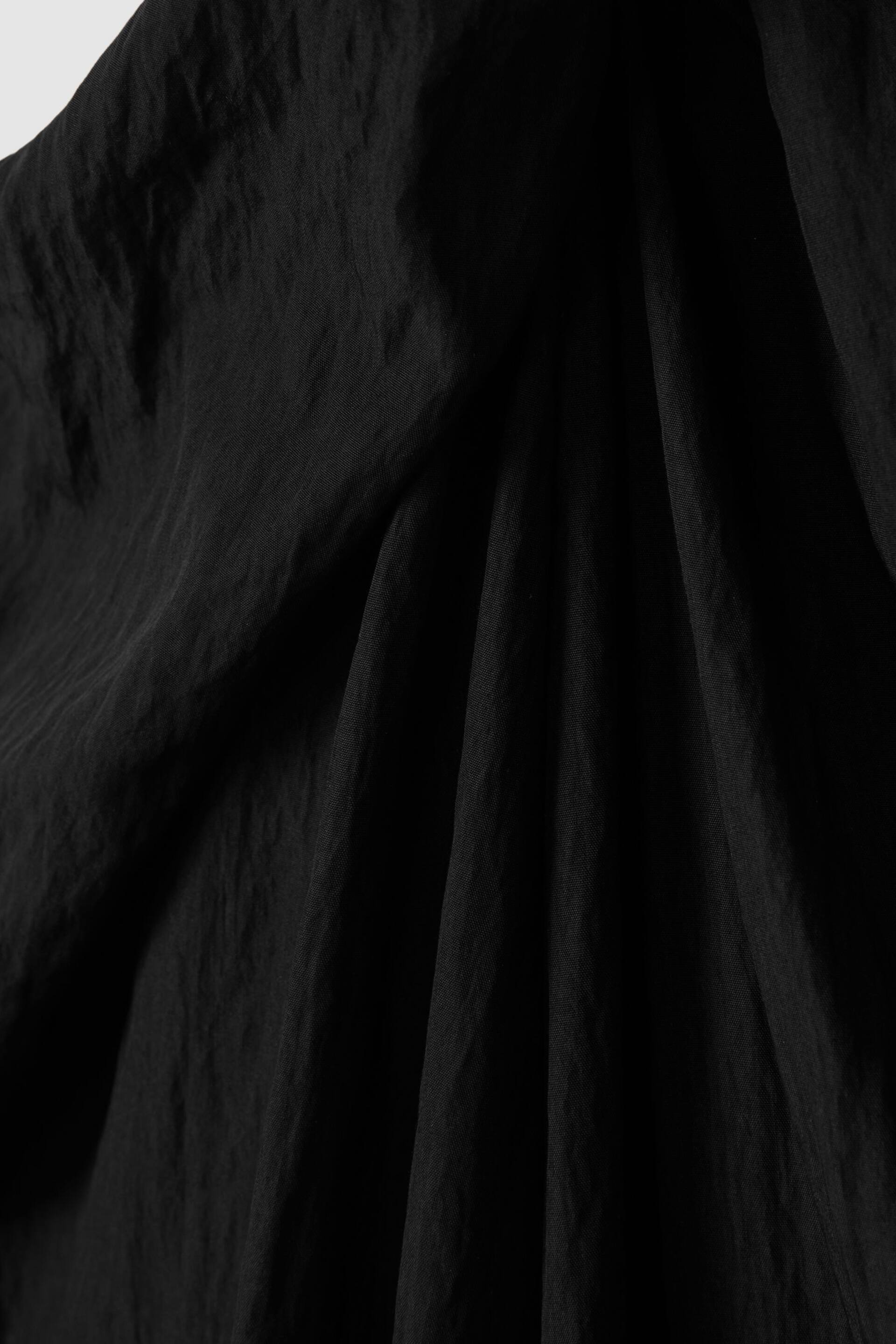 Reiss Black Phoebe Taffeta Halter Neck Maxi Dress - Image 6 of 6
