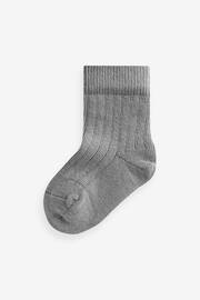 Brown 7 Pack Rib Baby Socks (0mths-2yrs) - Image 2 of 9