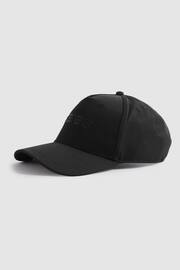 Reiss Black Blaze Logo Baseball Cap - Image 1 of 4