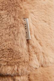 Ted Baker Natural Prinnia Faux Fur Bucket Hat - Image 2 of 3