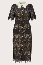 Monsoon Black Lace Larae Shirt Dress - Image 5 of 5