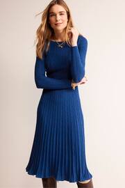 Boden Blue Imogen Empire Knitted Dress - Image 1 of 4