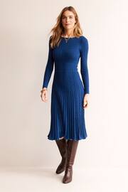 Boden Blue Imogen Empire Knitted Dress - Image 3 of 4