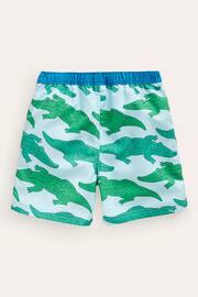 Boden Green Crocodile Swim Shorts - Image 2 of 3