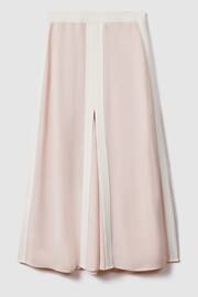 Reiss Nude/Ivory Rosalia Contrast Trim Co-Ord Midi Skirt - Image 2 of 5