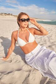 Lipsy White Trim Tiered Maxi Skirt - Image 3 of 4