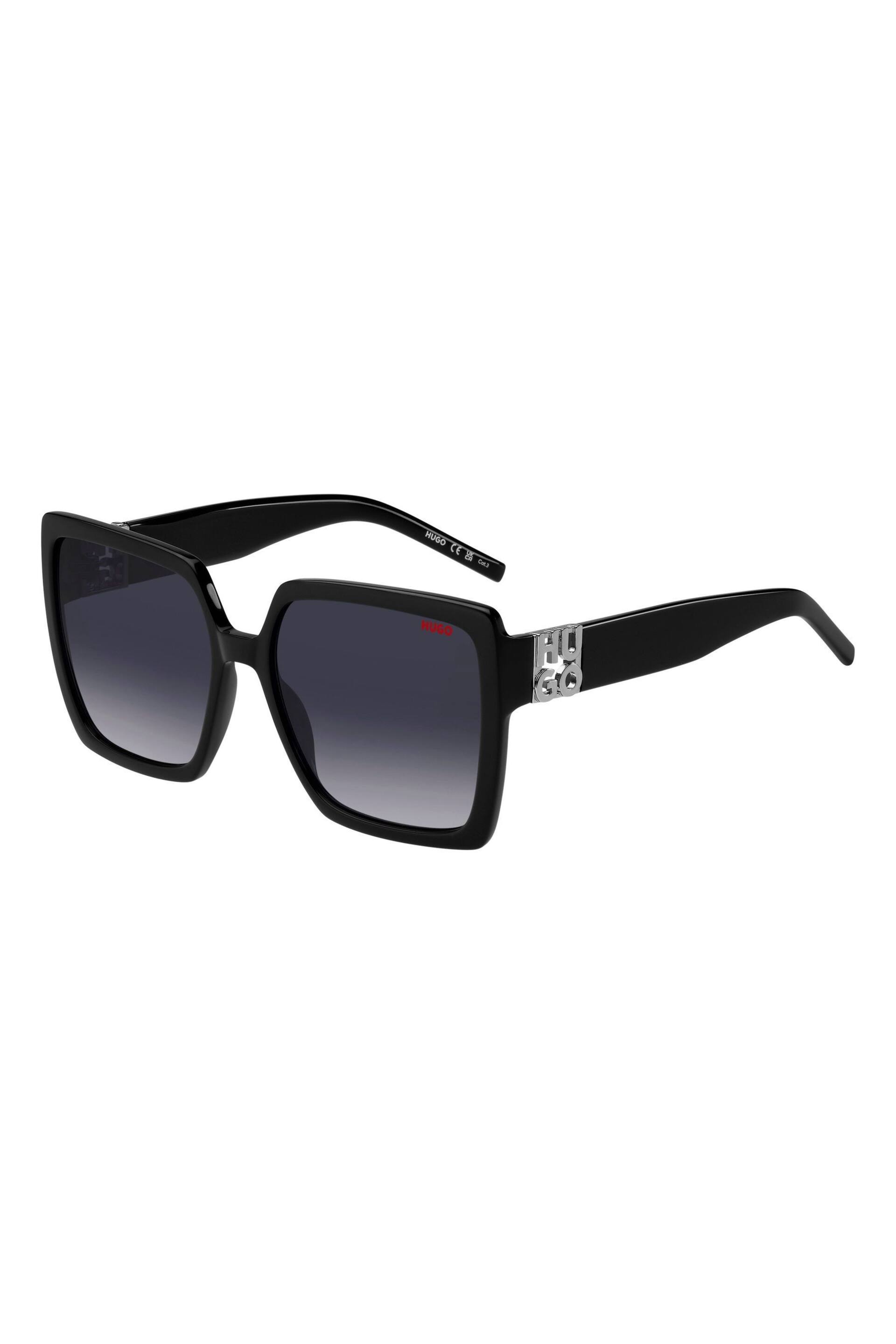 HUGO 1285/S Black Square Sunglasses - Image 1 of 4