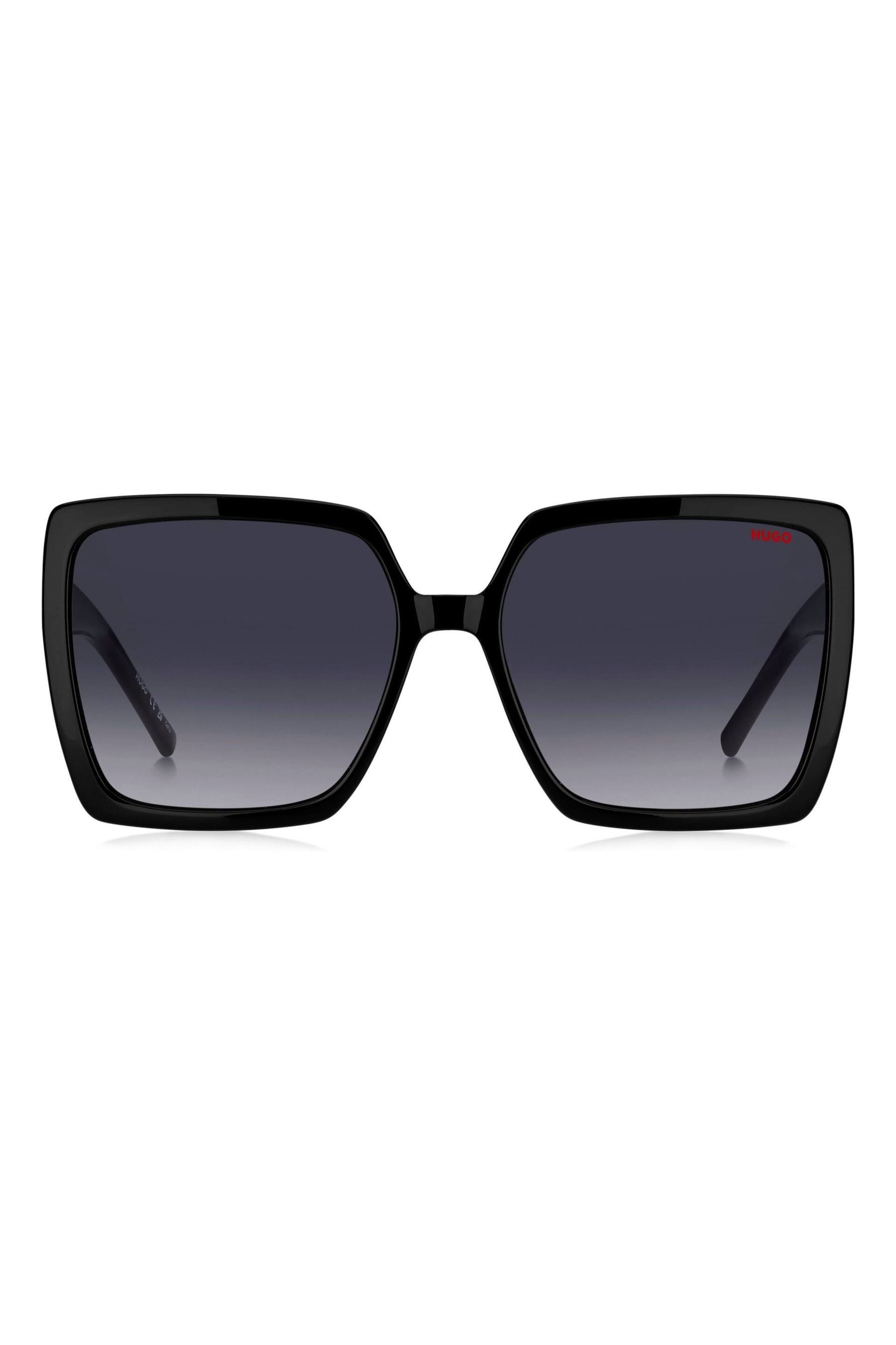 HUGO 1285/S Black Square Sunglasses - Image 3 of 4