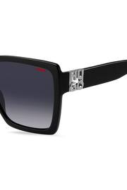 HUGO 1285/S Black Square Sunglasses - Image 4 of 4