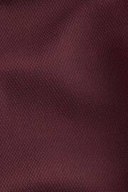 Burgundy Red Slim Fit Single Cuff Easy Care Textured Shirt - Image 4 of 4