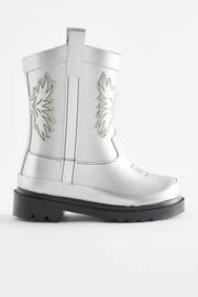 Silver Western Wellies - Image 2 of 5