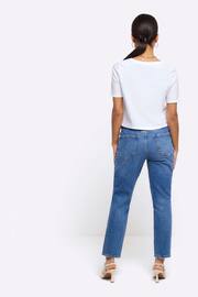 River Island Blue Petite Slim Fit High Rise Jeans - Image 2 of 5