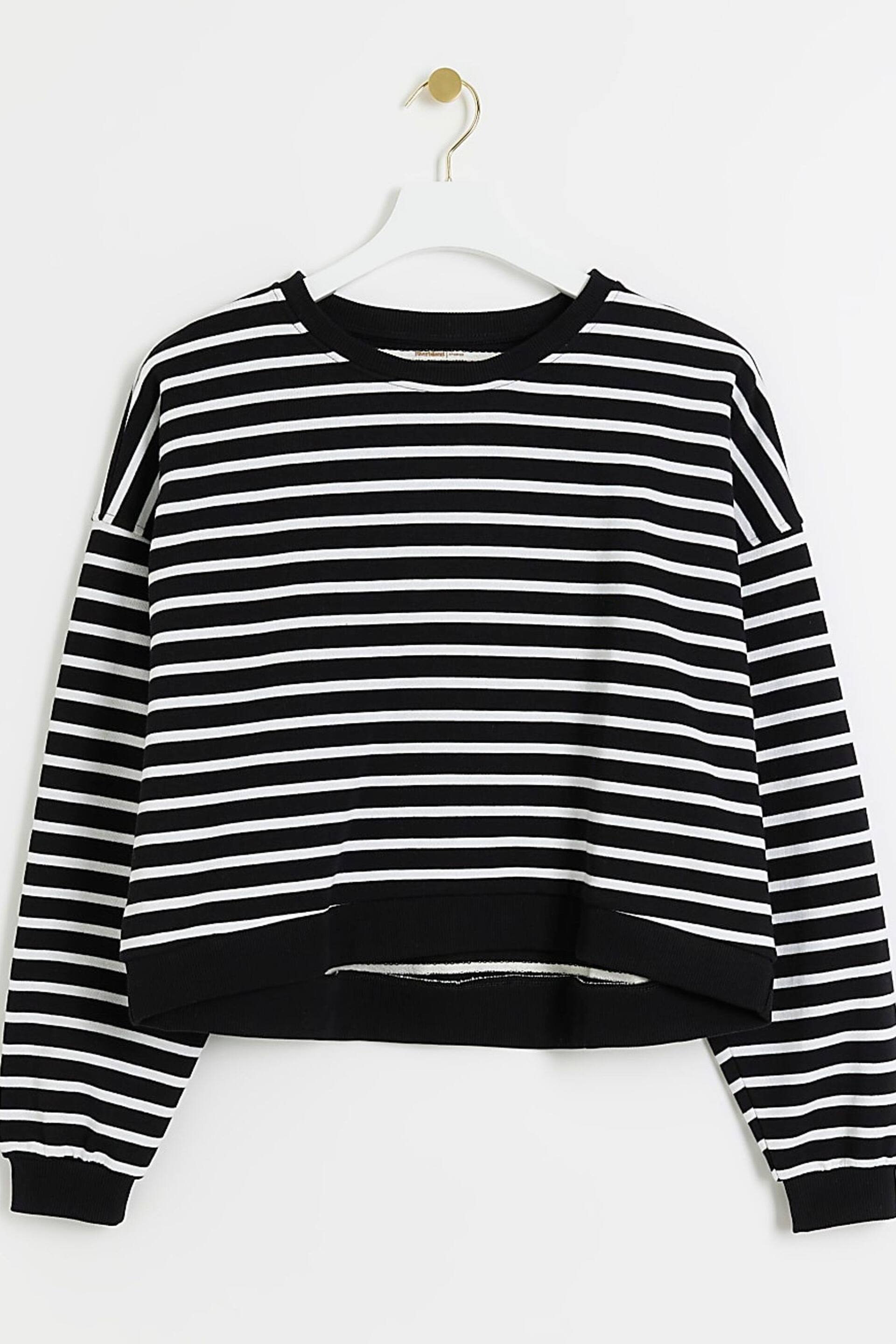 River Island Black Stripe Sweater - Image 6 of 6