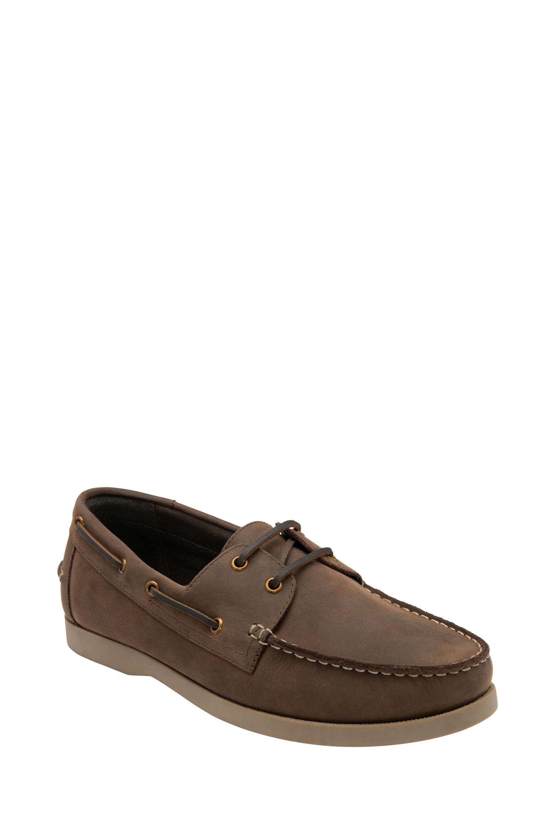Lotus Brown Casual Boat Shoes - Image 1 of 4