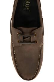 Lotus Brown Casual Boat Shoes - Image 4 of 4