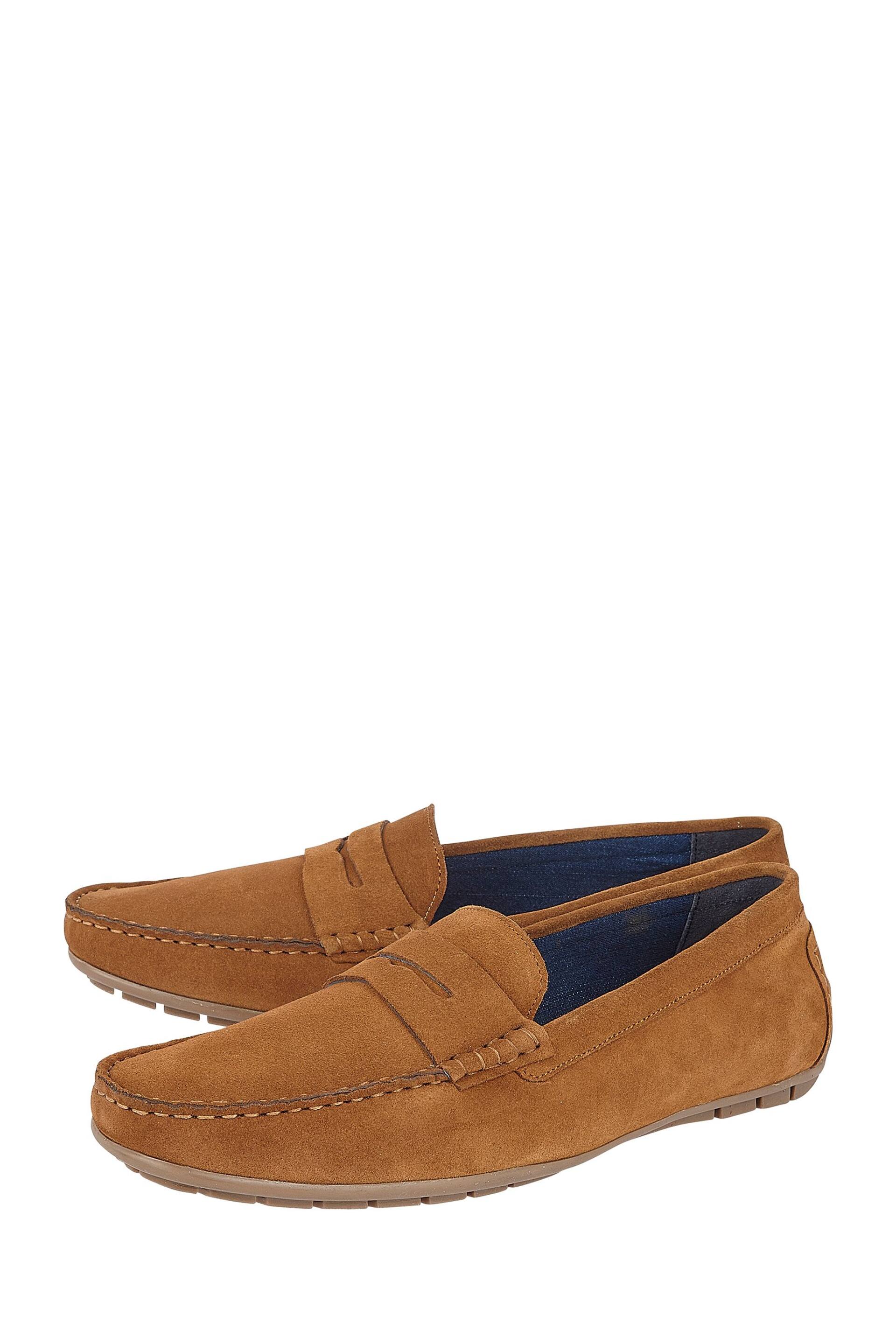 Lotus Brown Casual Slip-Ons Driving Shoes - Image 2 of 4