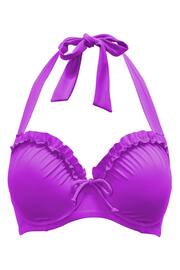 Pour Moi Purple Ocean Breeze Underwired Padded Bikini Top - Image 3 of 4