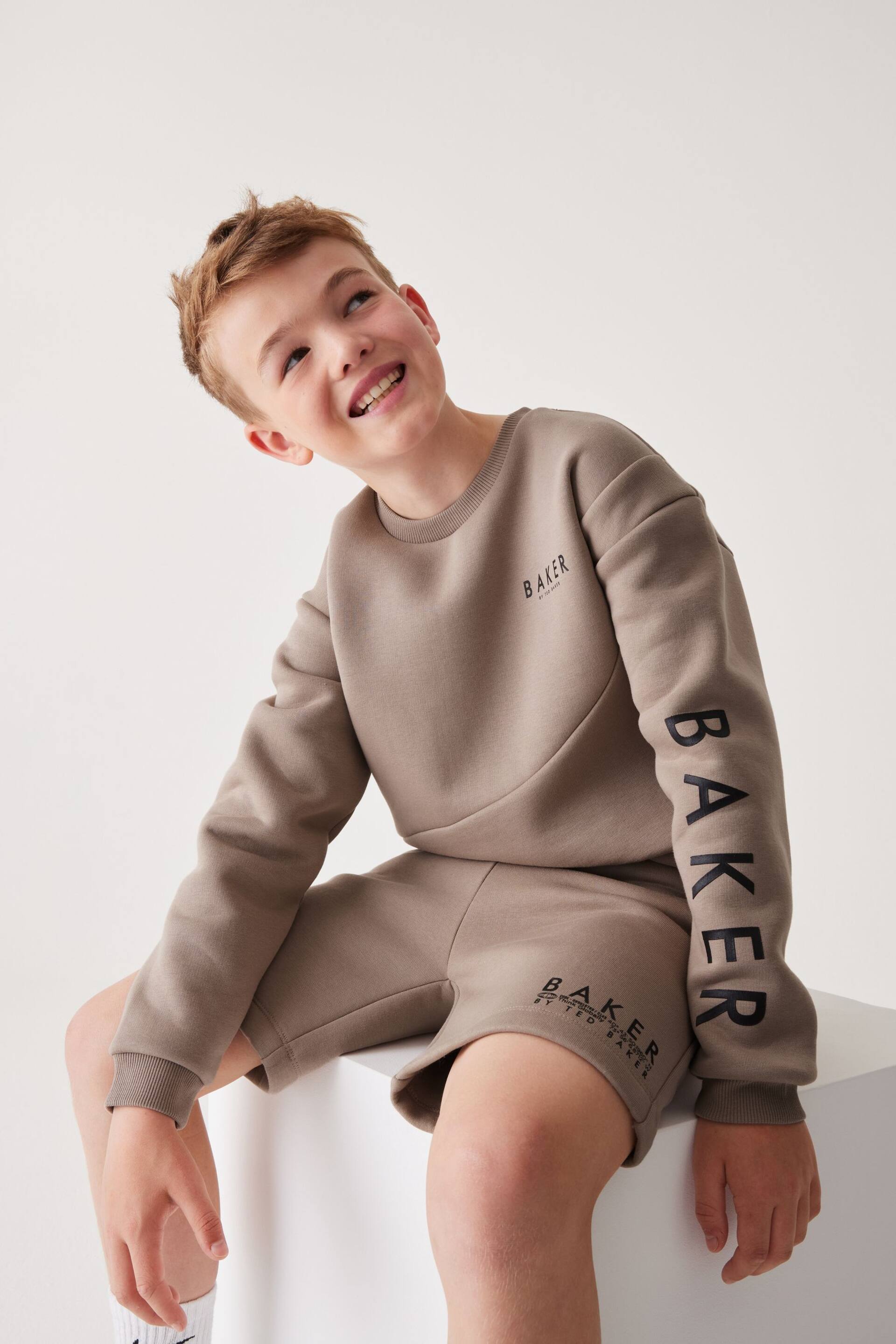 Baker by Ted Baker Seam Sweatshirt and Short Set - Image 4 of 16