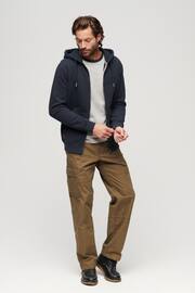 Superdry Navy Blue Essential Logo Zip Hoodie - Image 2 of 3