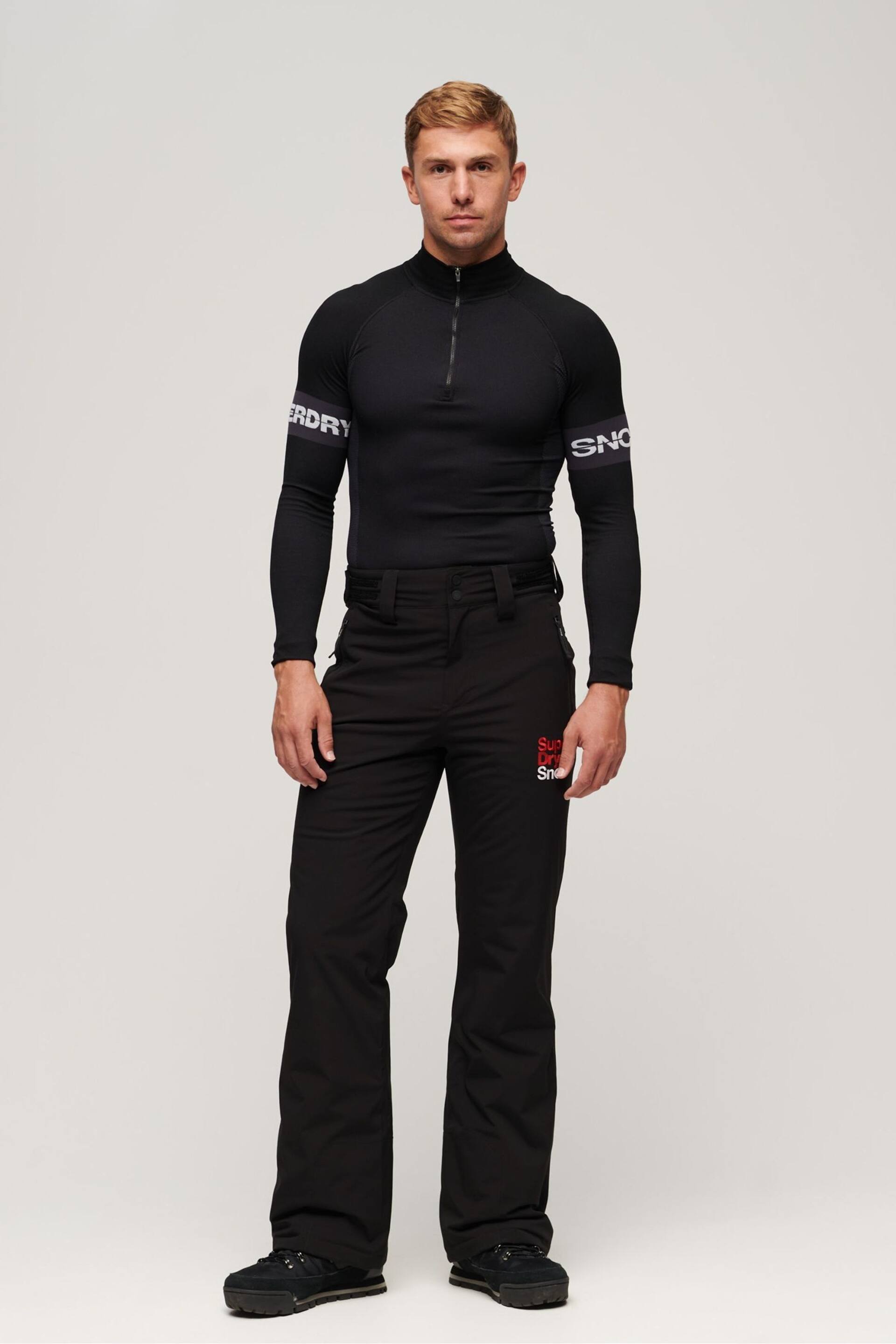 Superdry Black Slim Ski Trousers - Image 2 of 4