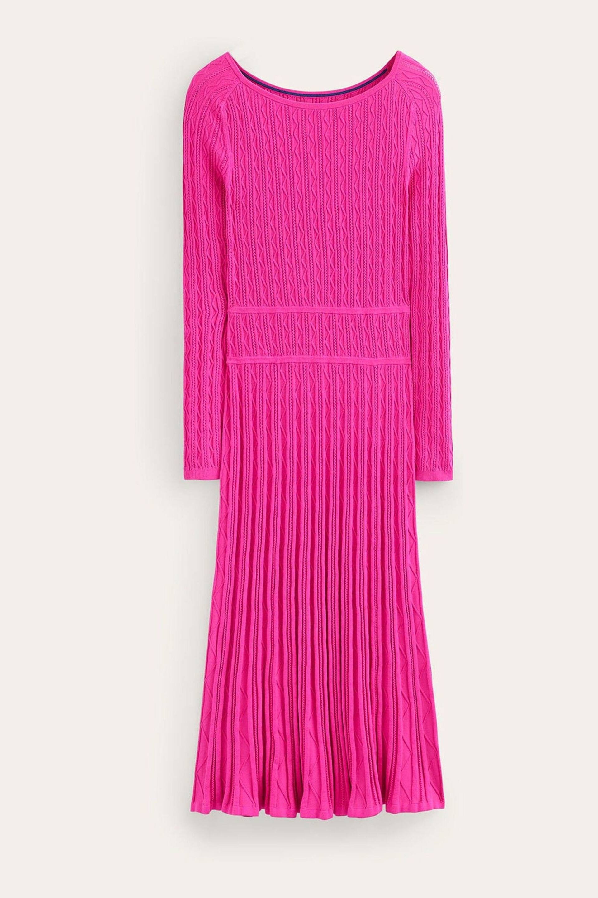 Boden Pink Imogen Empire Knitted Dress - Image 5 of 6