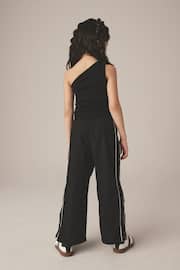 Black Wide Leg Woven Joggers (3-16yrs) - Image 4 of 8