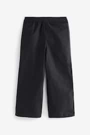 Black Wide Leg Woven Joggers (3-16yrs) - Image 7 of 8
