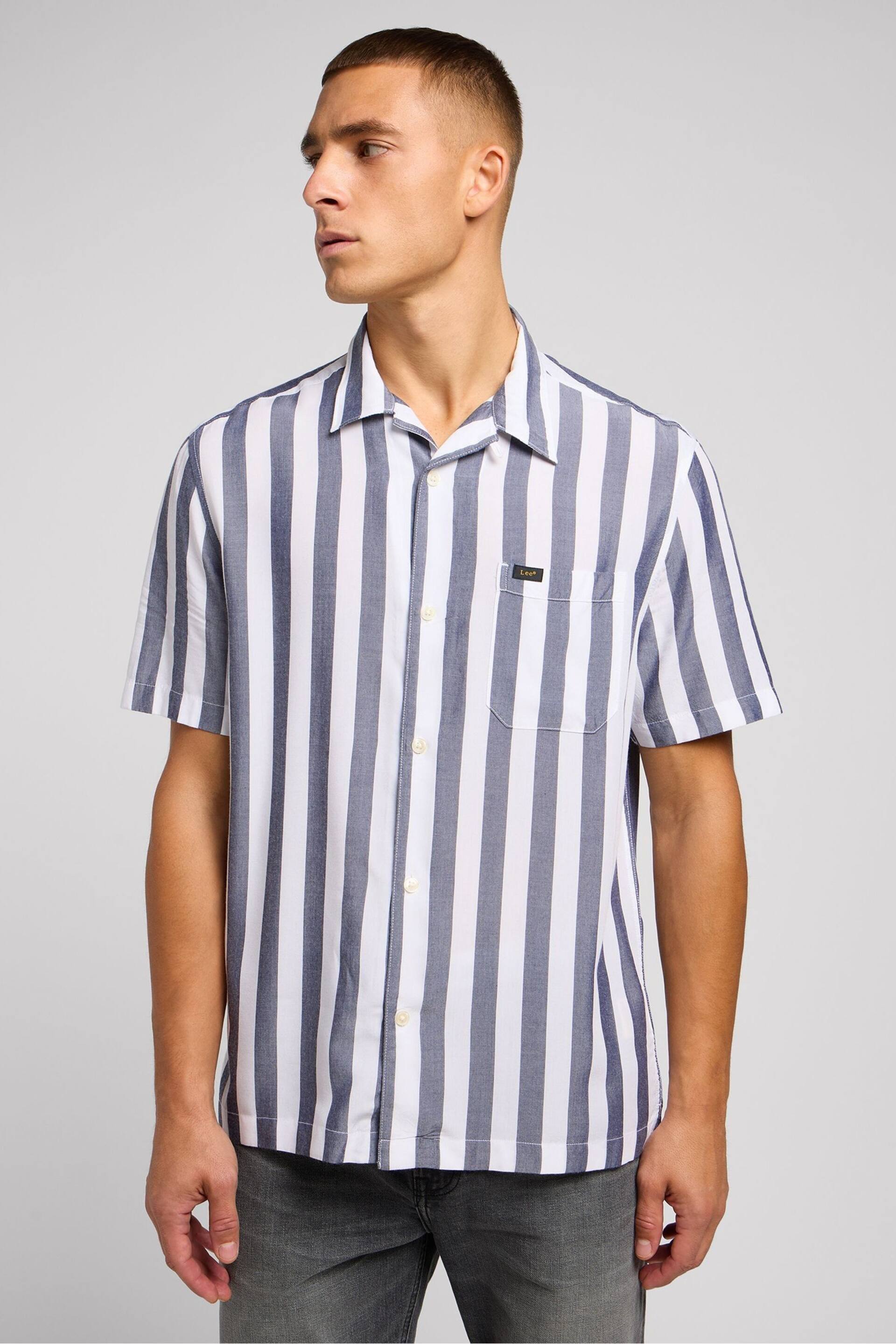 Lee Blue/White Resort Shirt - Image 1 of 4