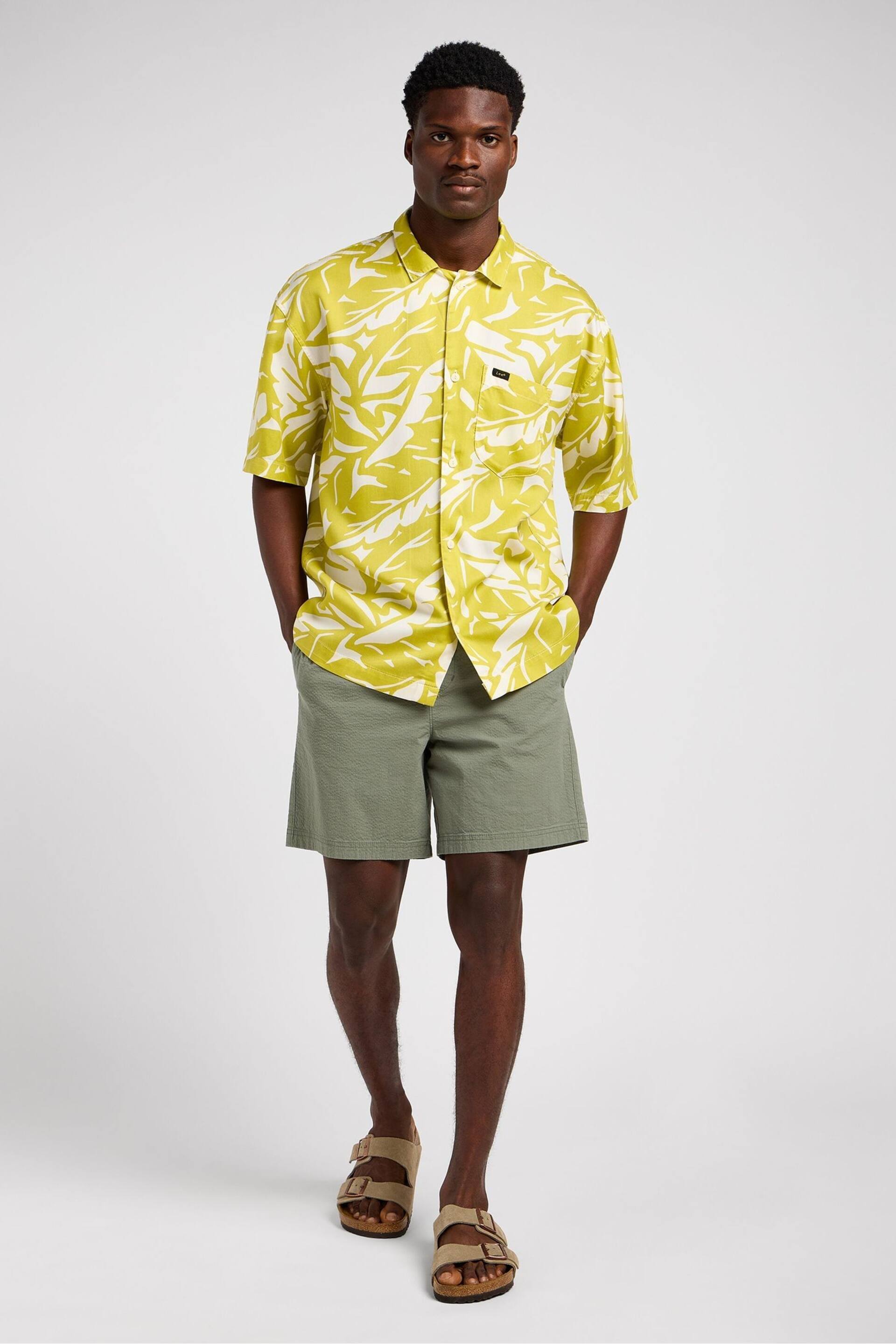 Lee Yellow/White Resort Shirt - Image 2 of 5