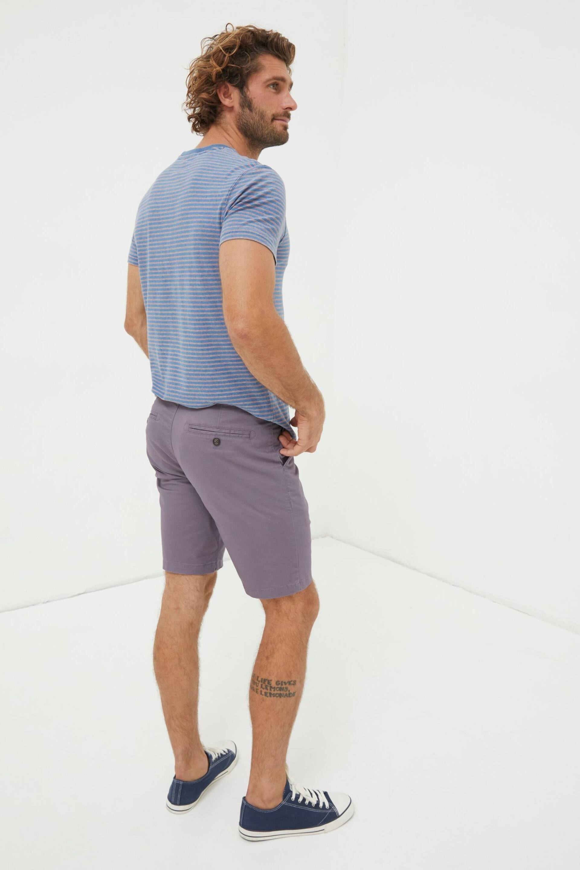 FatFace Purple Mawes Chinos Shorts - Image 2 of 5