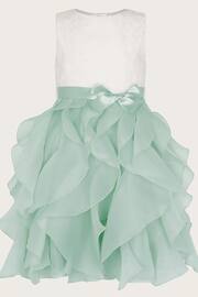 Monsoon Green Lace Cancan Ruffle Dress - Image 1 of 3