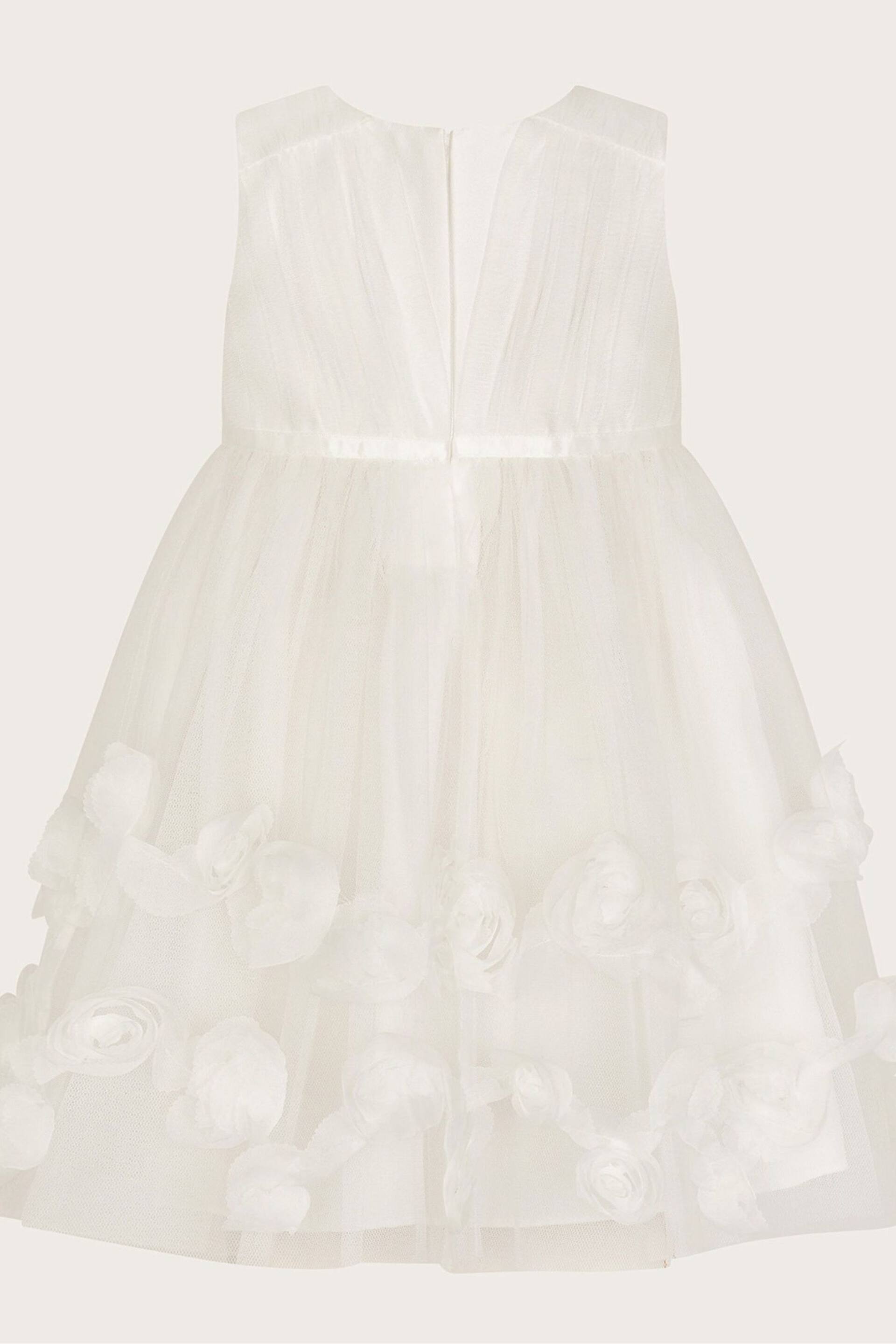 Monsoon White Mila Baby Bridesmaid Dress - Image 2 of 3