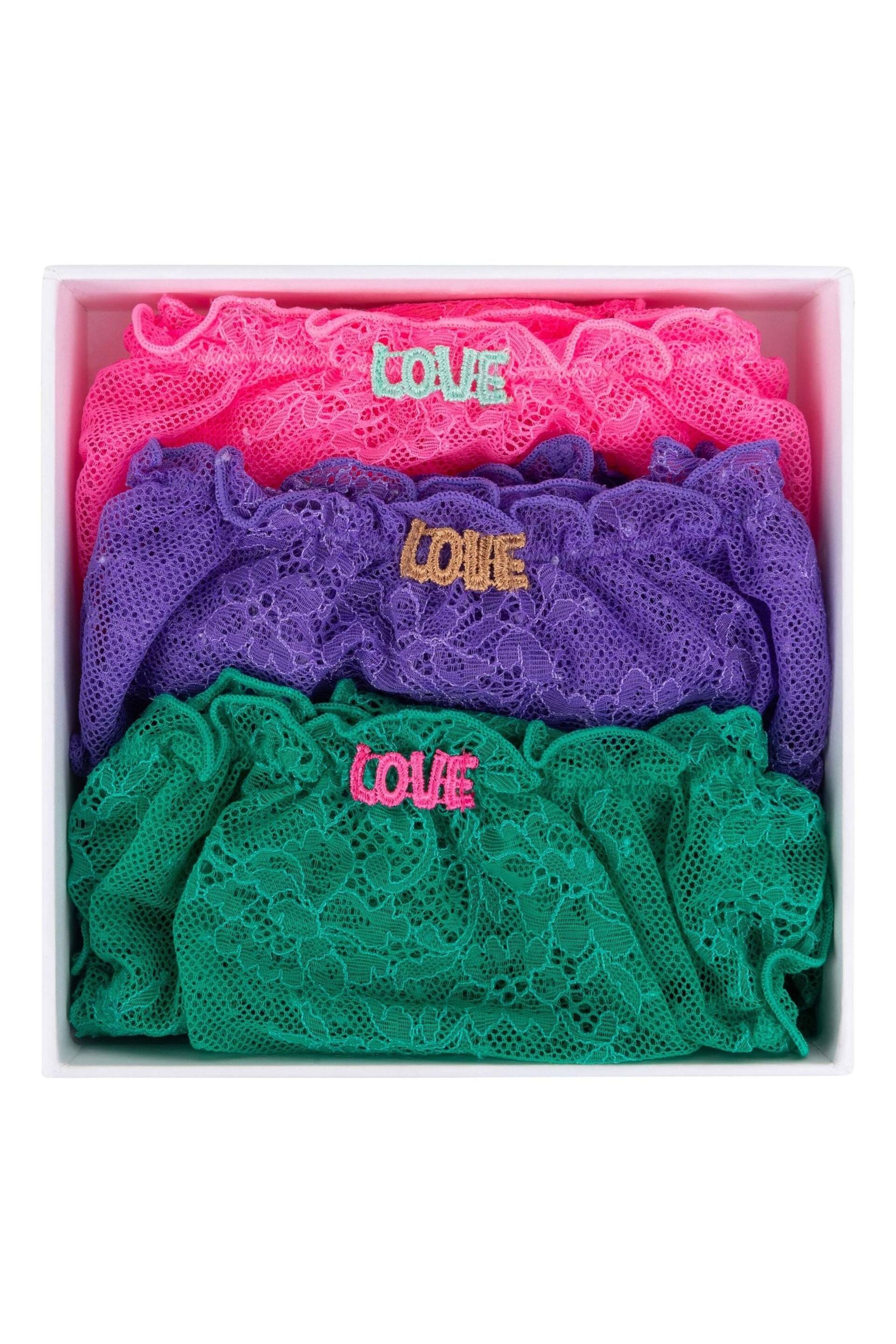 Love Stories Multi Full Brief Weekend Lola Lace Briefs 3 Pack - Image 4 of 7