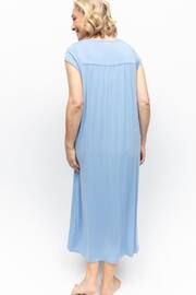 Nora Rose Blue Jersey Long Nightdress - Image 2 of 4