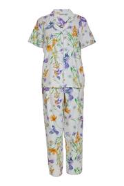 Nora Rose Cream Shell Print Pyjamas Set - Image 4 of 4