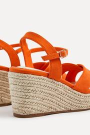 Linzi Orange Vision Crossover Rope Detail Wedges - Image 5 of 5