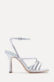 Linzi Silver Scarlett Strappy Heel Sandals With Ankle Strap - Image 2 of 5