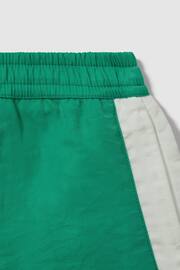 Reiss Bright Green/Ecru Surf Junior Contrast Drawstring Swim Shorts - Image 3 of 3