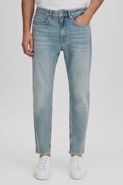 Reiss Light Blue Ordu R Relaxed Tapered Jeans - Image 1 of 6