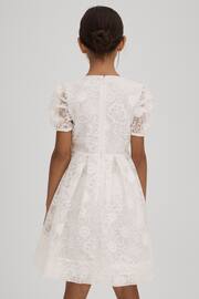 Reiss Ivory Emelie Teen Lace Puff Sleeve Dress - Image 5 of 6