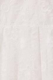 Reiss Ivory Emelie Teen Lace Puff Sleeve Dress - Image 6 of 6