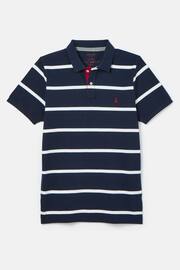 Joules Filbert Navy/White Slim Fit Striped Polo Shirt - Image 8 of 8
