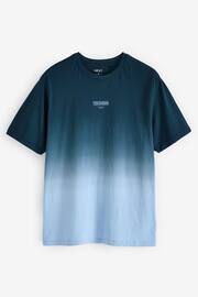 Navy Blue Dip Dye T-Shirt - Image 4 of 6